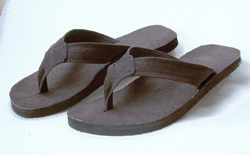 raw hemp flip flop